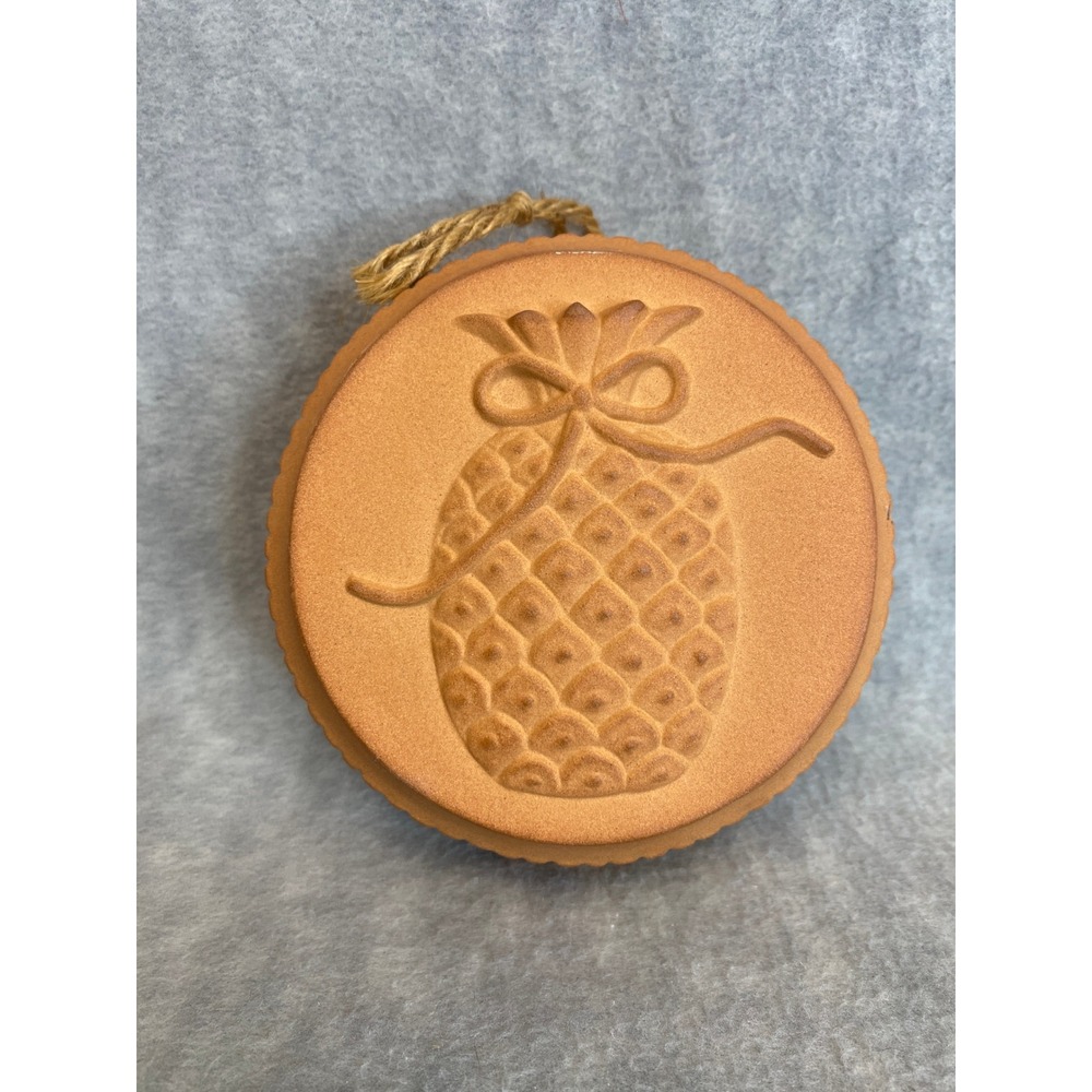 Terracotta Pineapple Embossed‎ Vintage Mold Round Hanging Kitchen Decor Rustic
